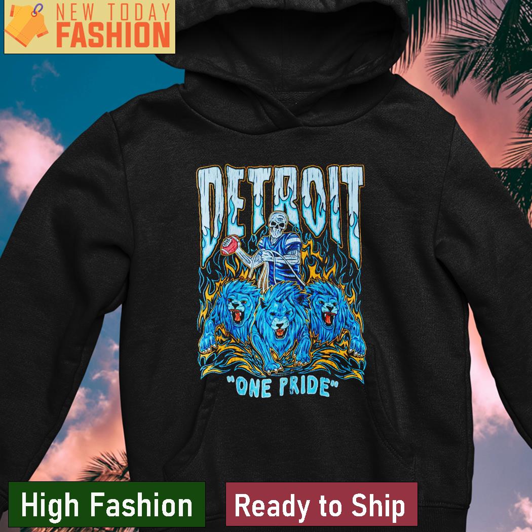 Detroit Lions Skeleton one pride shirt, hoodie, sweater, long sleeve and  tank top